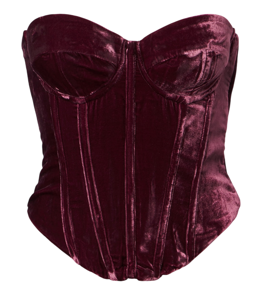 Bustier de terciopelo Rotate