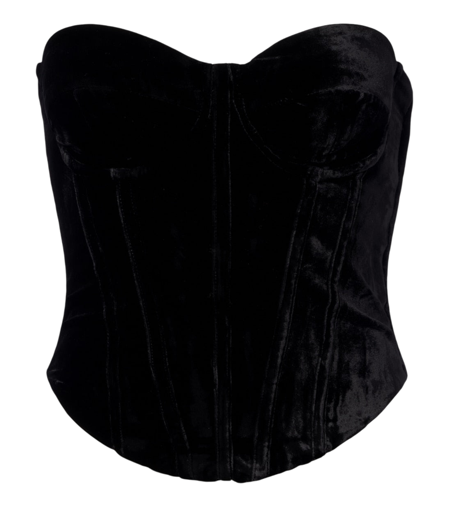 Bustier de terciopelo Rotate