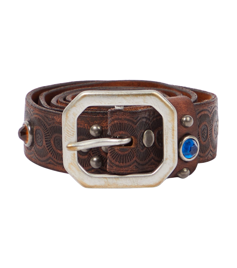RRL Rasco embellished leather belt