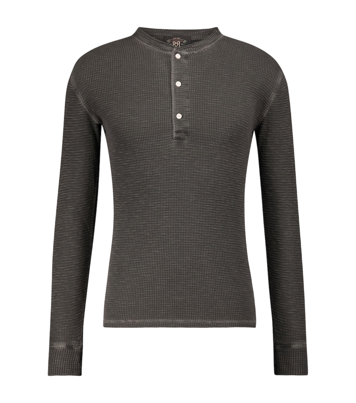 RRL Waffle-knit cotton Henley shirt [white-bg-v2:810fe458-ce80-4801-9515-73c5a4e109e2]