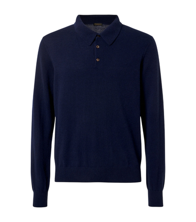 Rubinacci Cashmere polo shirt [white-bg-v2:98fa5786-4365-48a0-ad4f-50a1cbf27ef5]