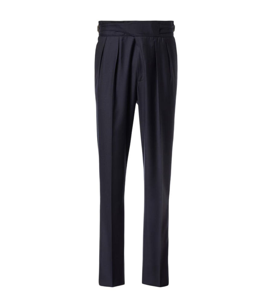 Rubinacci Manny virgin wool straight pants