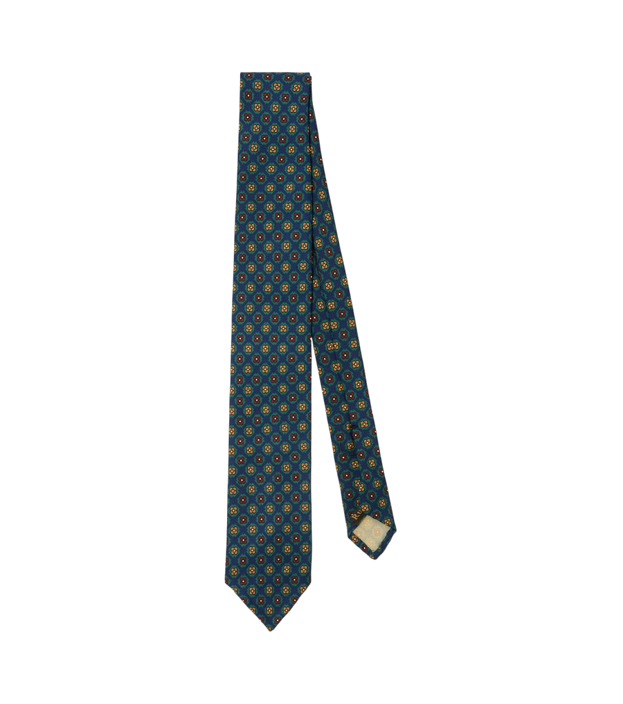 Rubinacci Printed silk tie