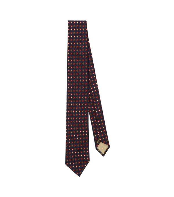 Rubinacci Gravata de seda estampada