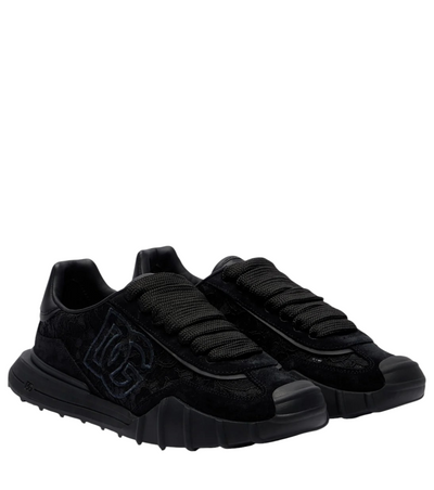 Runner leather-trimmed lace sneakers [white-bg-processed] 1786495647654