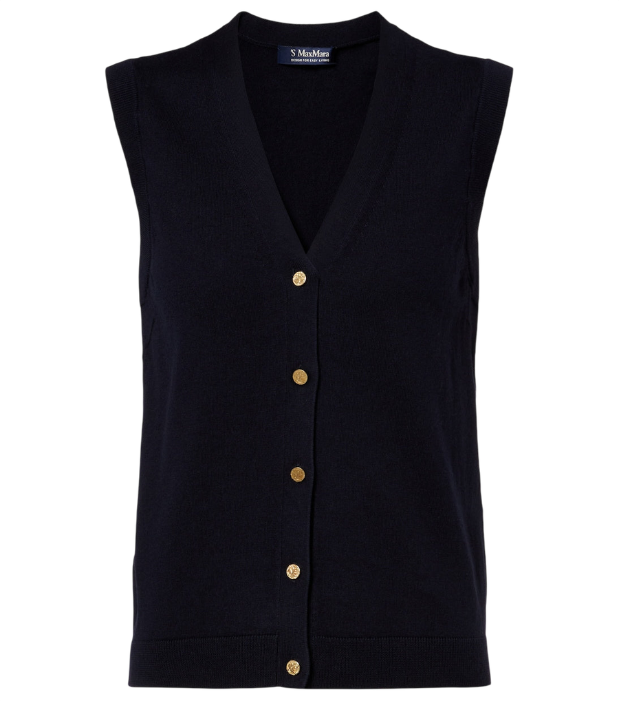 'S Max Mara Cotton and silk vest