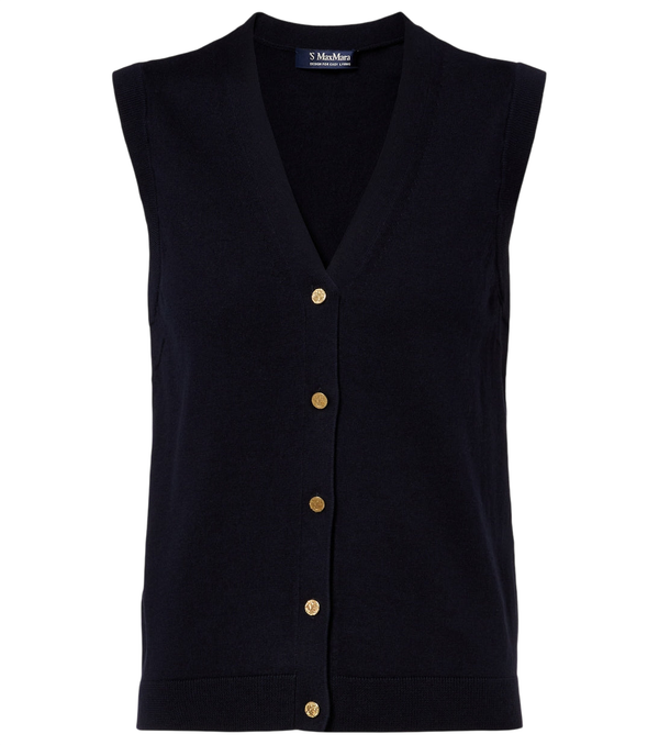'S Max Mara Cotton and silk vest