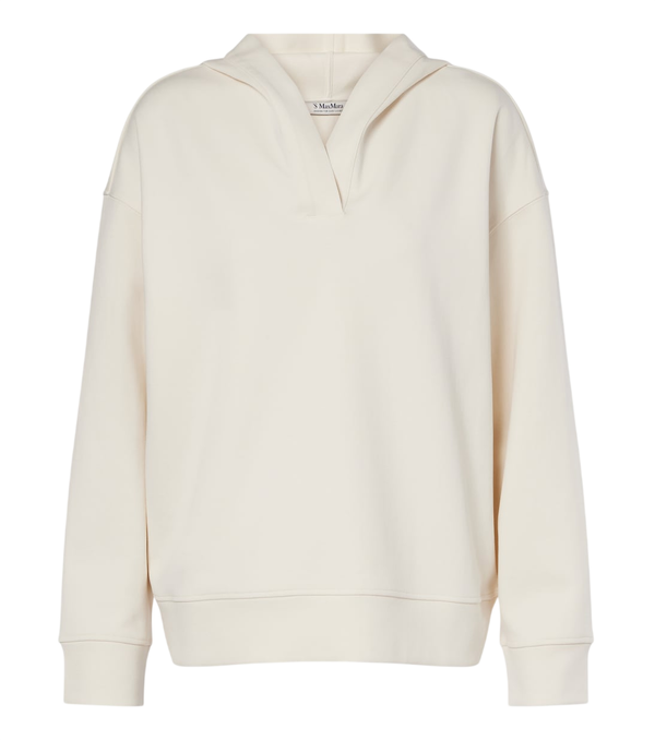 'S Max Mara Felpa con cappuccio in misto cotone