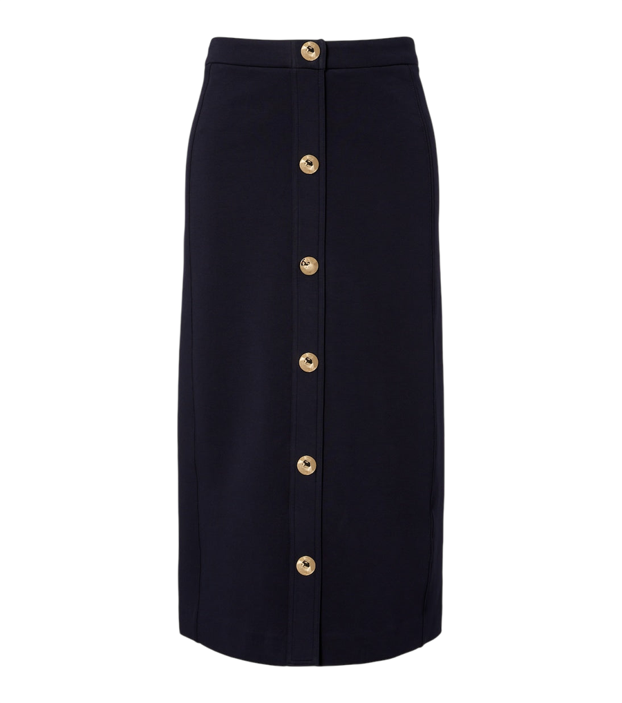 'S Max Mara Cotton-blend midi skirt