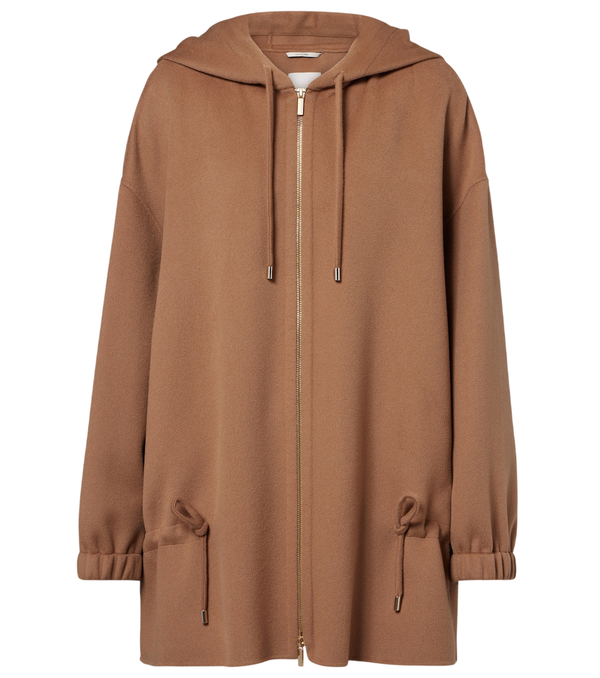 'S Max Mara Hooded virgin wool jacket