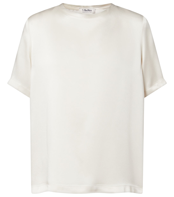 'S Max Mara T-shirt de cetim