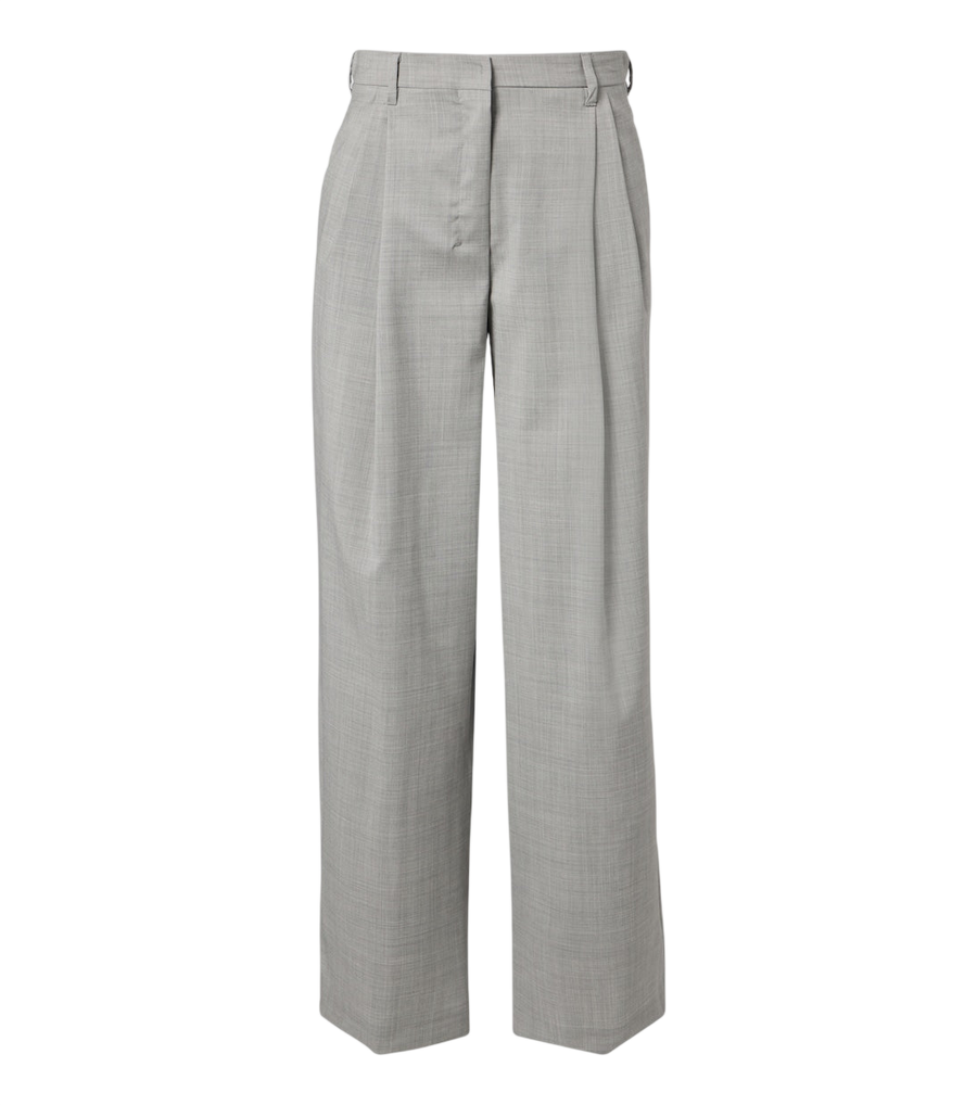 'S Max Mara Wide-leg pleated virgin wool pants
