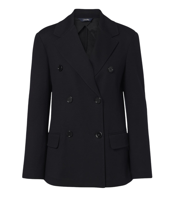 'S Max Mara Wool and cotton-blend jersey blazer
