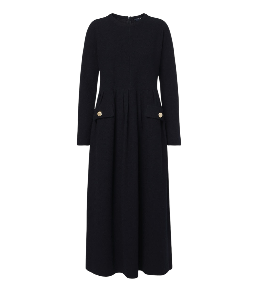 'S Max Mara Wool and cotton-blend midi dress