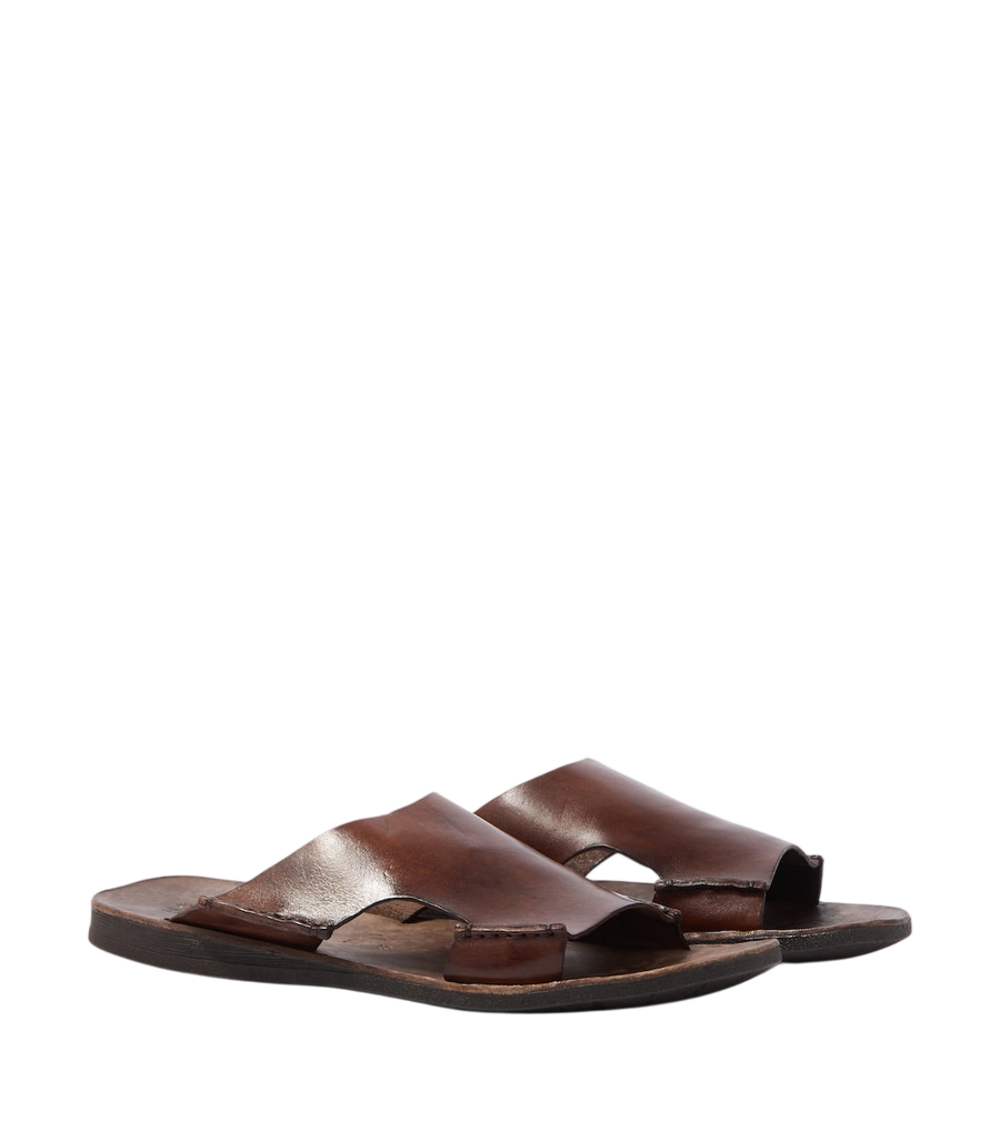 Sabah Lido leather slides