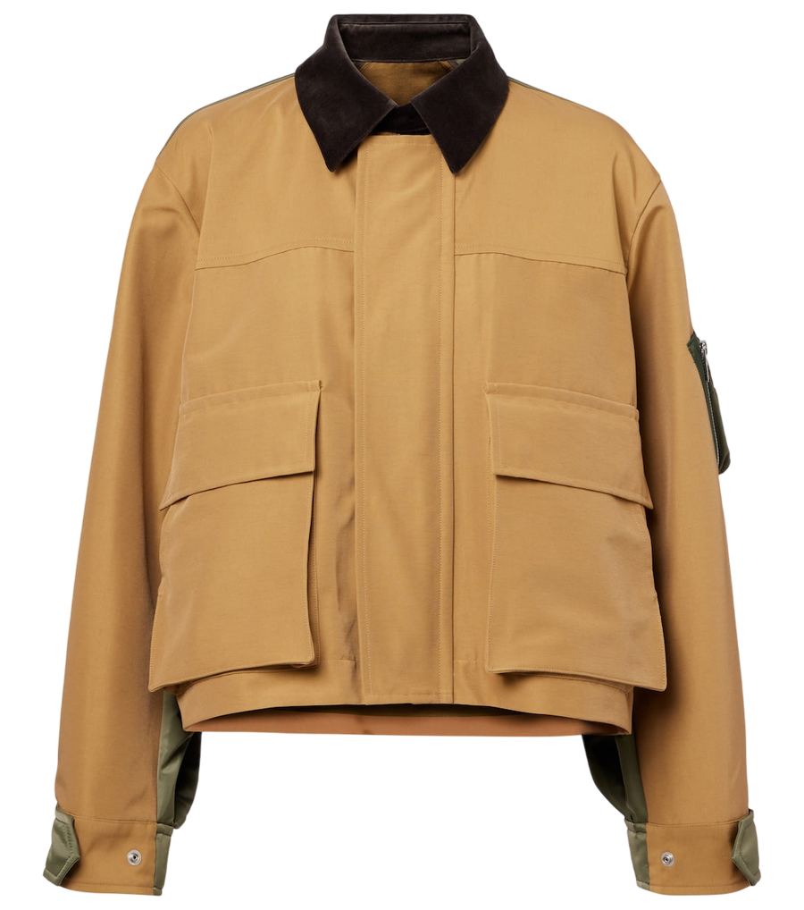 Sacai Cotton-blend twill blouson