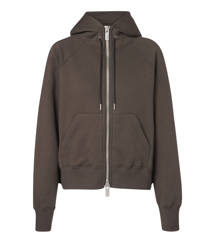Sudadera con capucha de punto de algodón de Sacai
