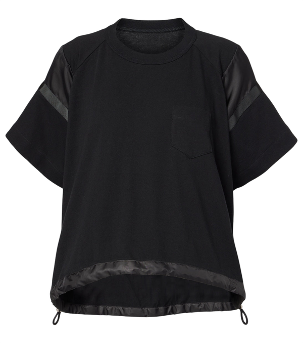 Sacai T-shirt de malha de algodão