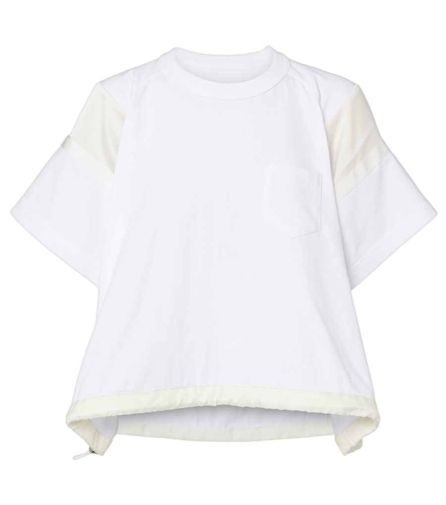 Camiseta de algodón Sacai
