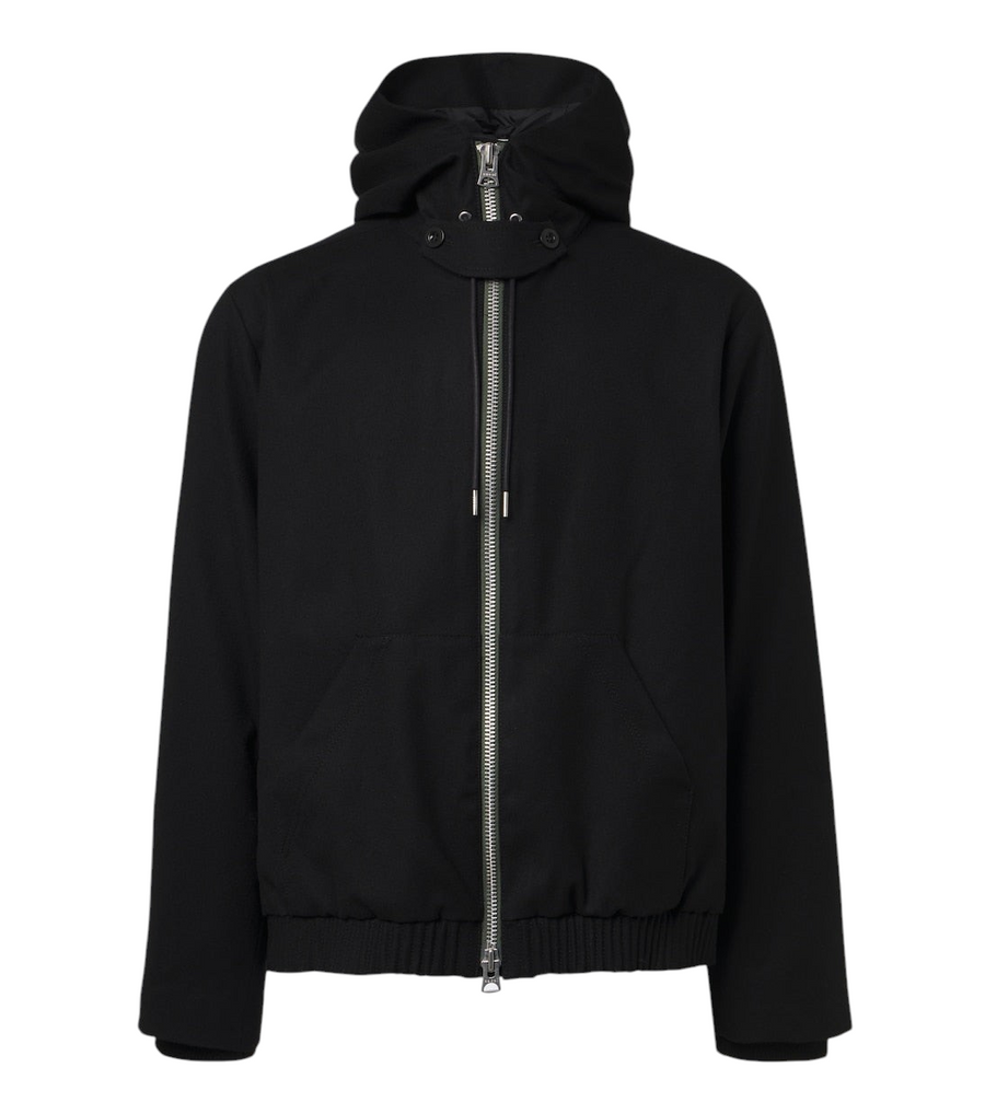 Sacai Hooded wool jacket
