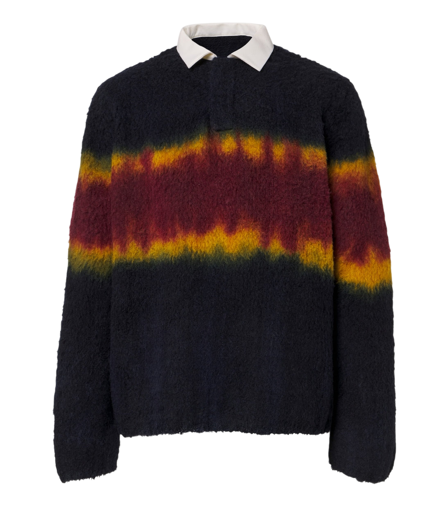 Sacai Knitted wool-blend cardigan