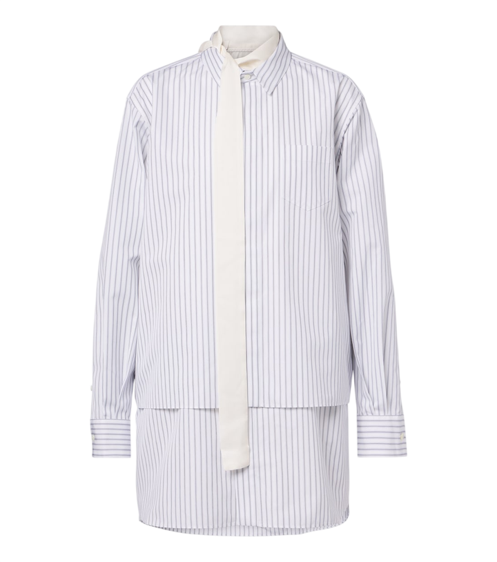 Sacai Layered striped cotton-blend poplin shirt [white-bg-v2:dba37de5-c658-4983-b9f0-a6061481720c]