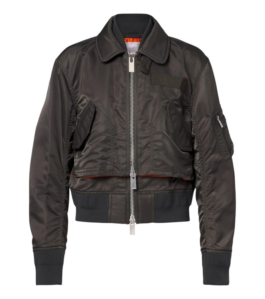 Sacai Layered technical bomber jacket