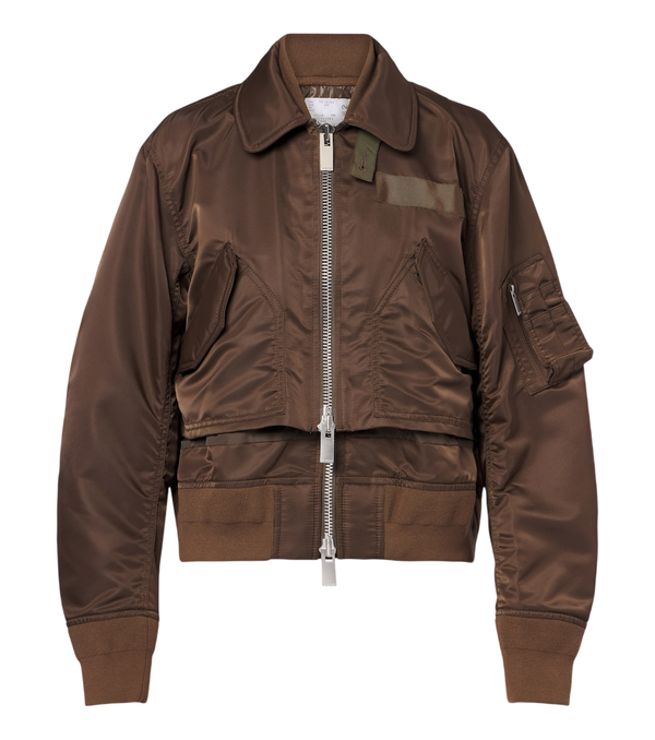 Sacai Layered technical bomber jacket