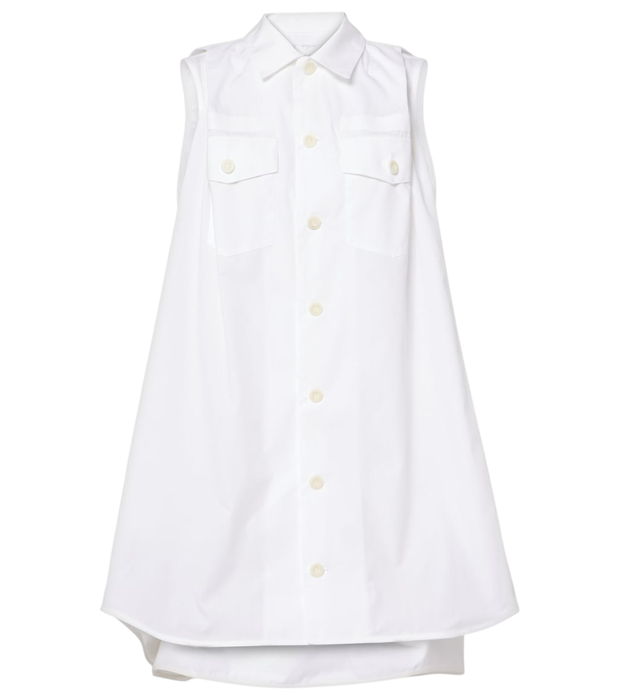 Mini-robe en popeline Sacai