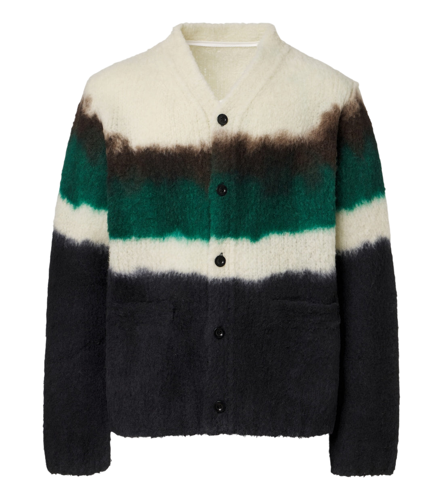 Sacai Wool-blend polo sweater