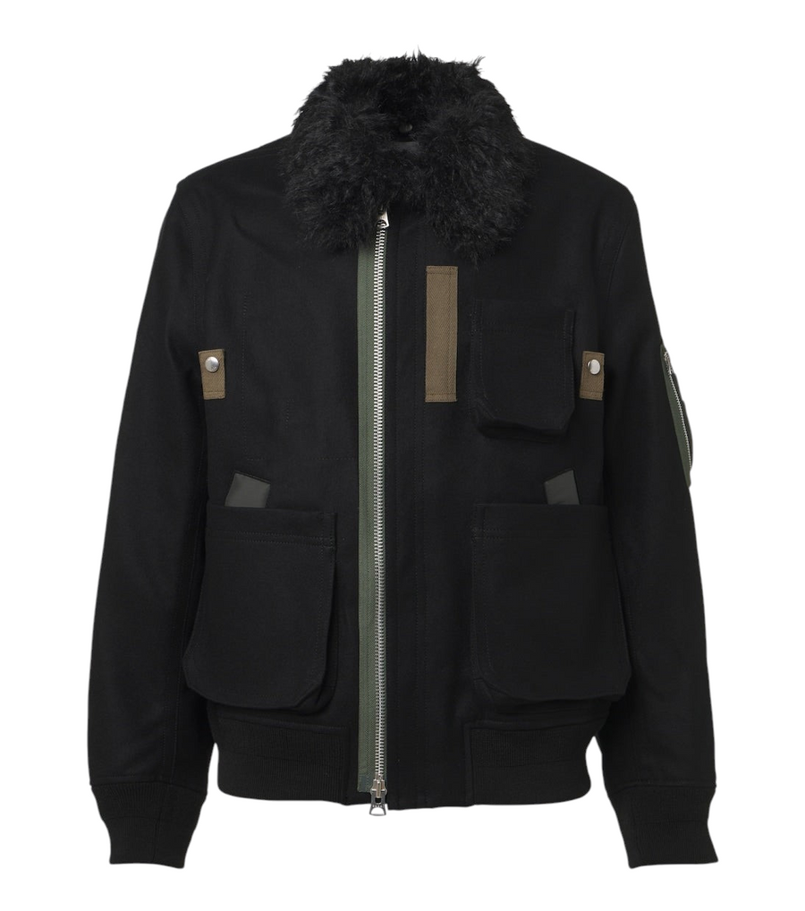 Sacai Wool blouson jacket