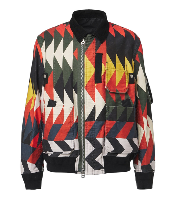 Sacai x A.P.C. Quilts printed blouson jacket