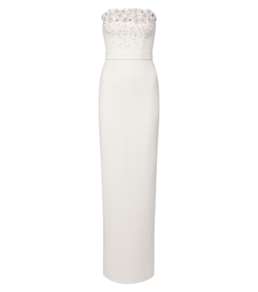 Vestido de novia Azrael de Safiyaa con aplicaciones florales