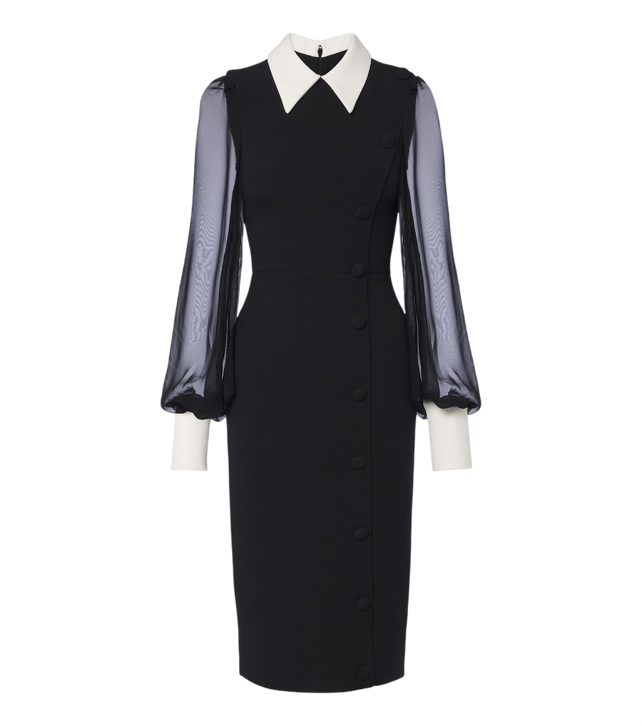 Robe de cocktail en crêpe Safiyaa