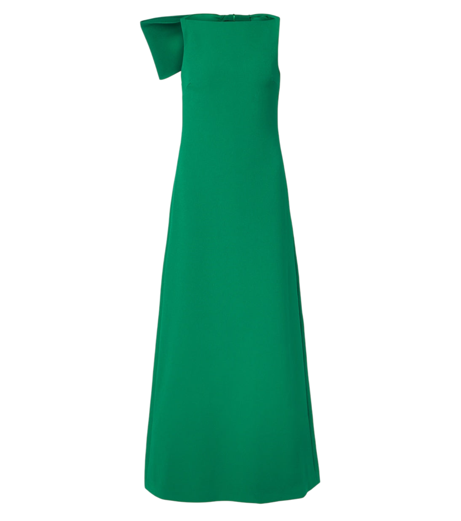 Safiyaa Mallory crêpe gown