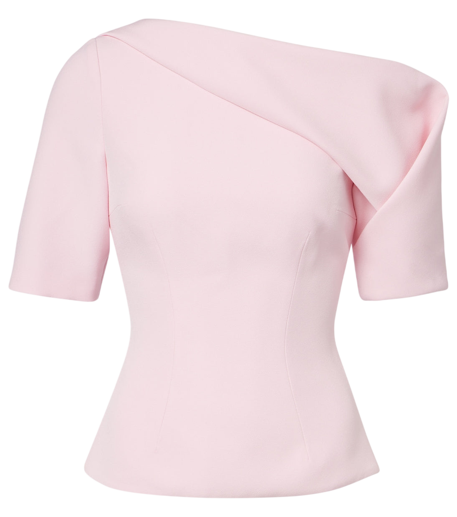Safiyaa Marley draped crêpe top