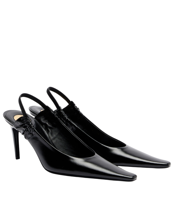 Zapatos destalonados de piel Anne-Marie de Saint Laurent