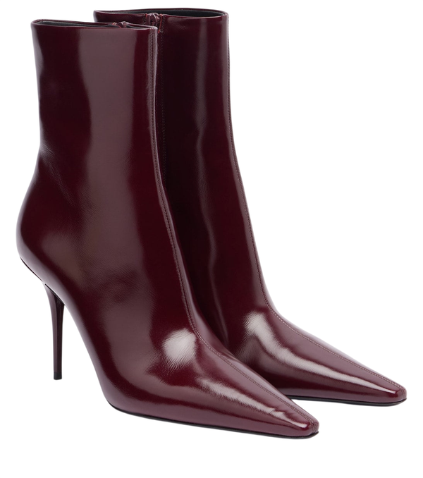 Saint Laurent Ashley 90 leather ankle boots