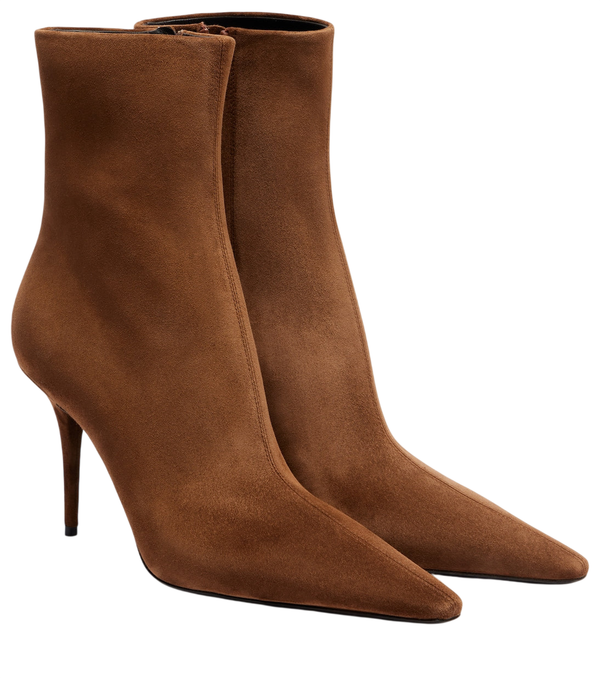 Saint Laurent Ashley 90 suede ankle boots
