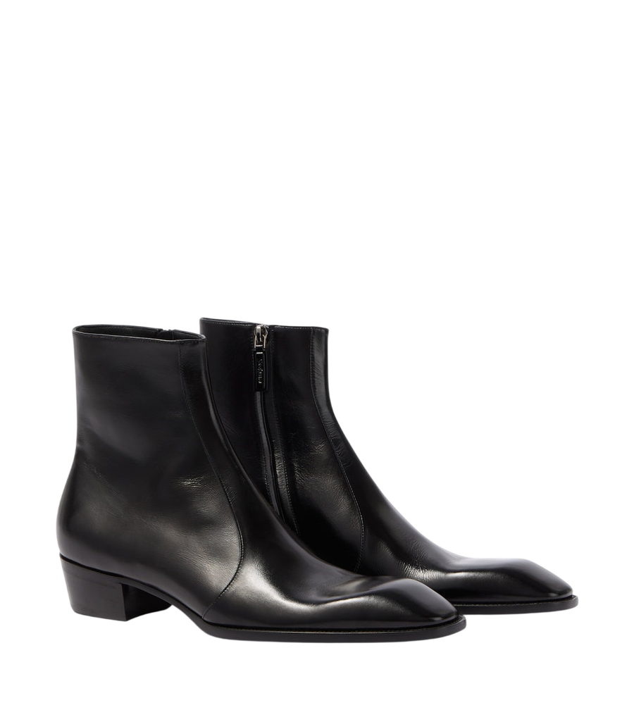 Saint Laurent Aurelien leather ankle boots
