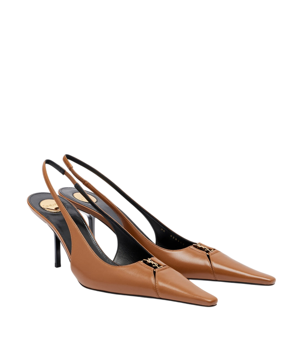Zapatos de salón destalonados Saint Laurent Babylone Breteuil en piel