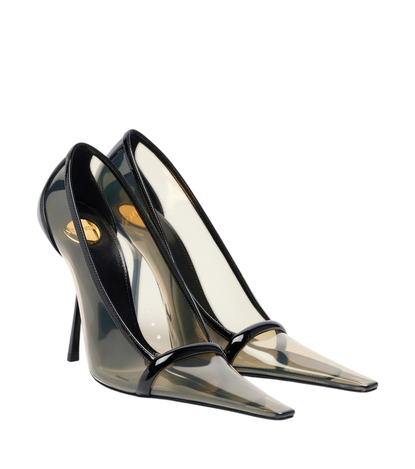 Saint Laurent Brigitte leather-trimmed TPU pumps