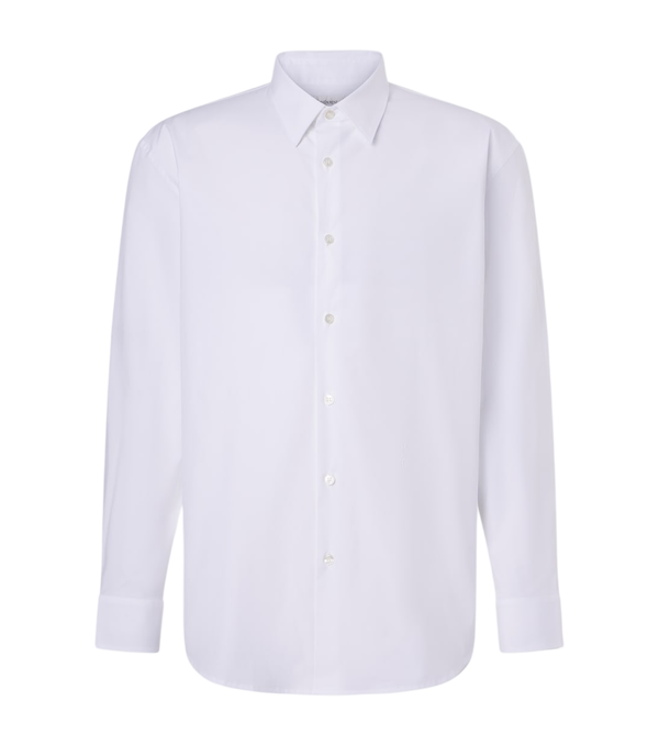 Saint Laurent Cassandre cotton-blend poplin shirt