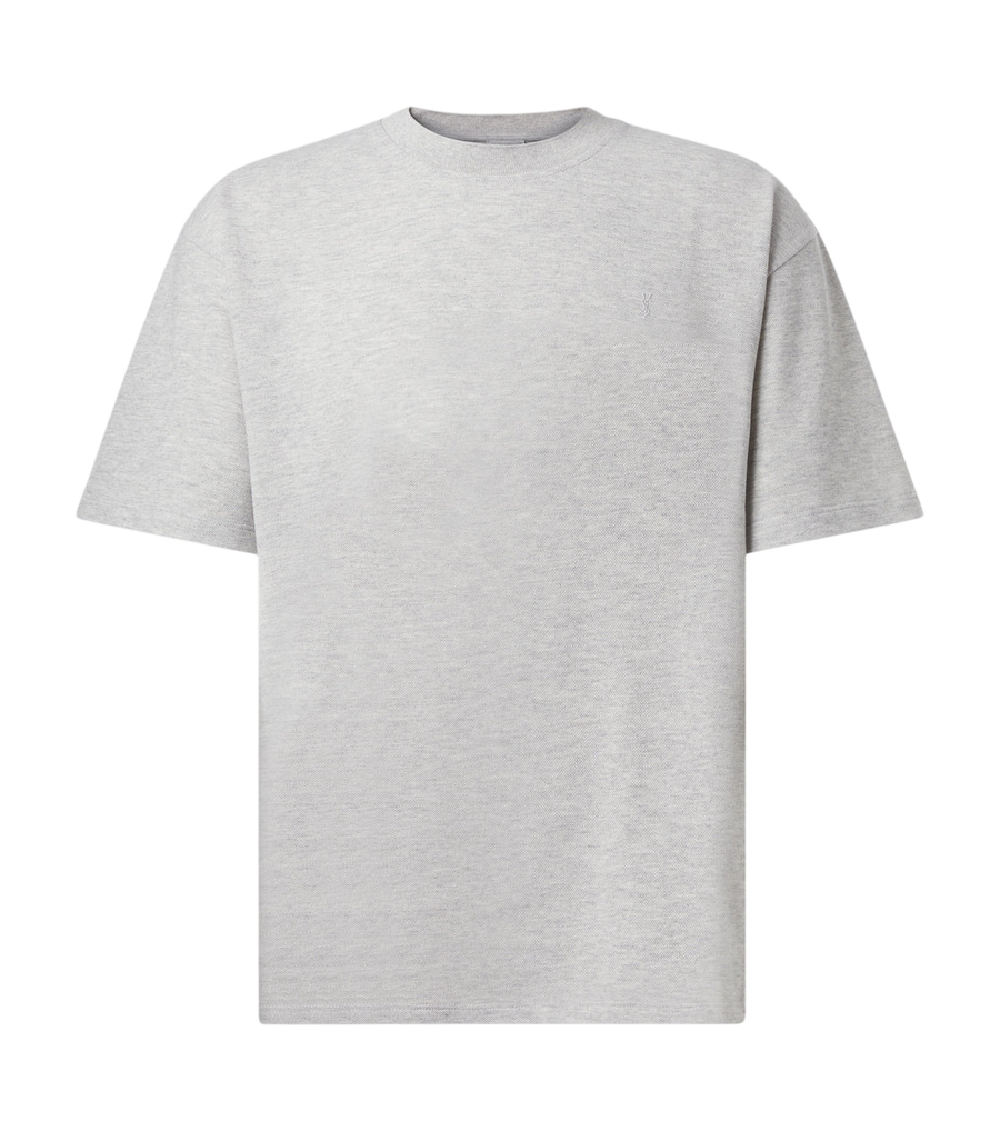 Saint Laurent Cassandre cotton-blend T-shirt
