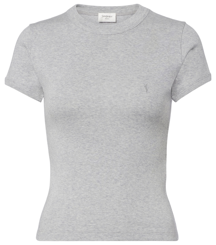 Saint Laurent Cassandre cotton jersey T-shirt