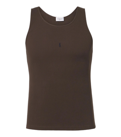 Saint Laurent Cassandre Cotton Tank Top [white-bg-processed] 1787526091807