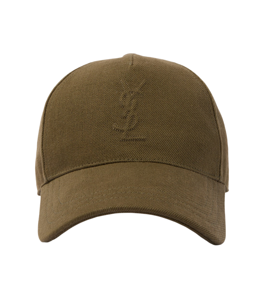 Saint Laurent Cassandre denim baseball cap