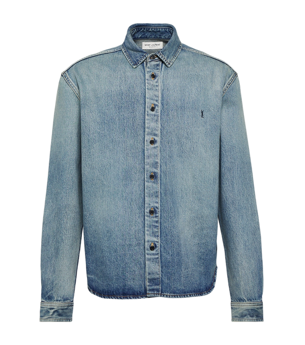 Saint Laurent Cassandre denim shirt