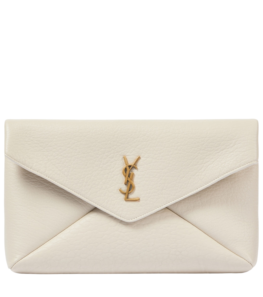 Pochette large Cassandre en cuir Saint Laurent