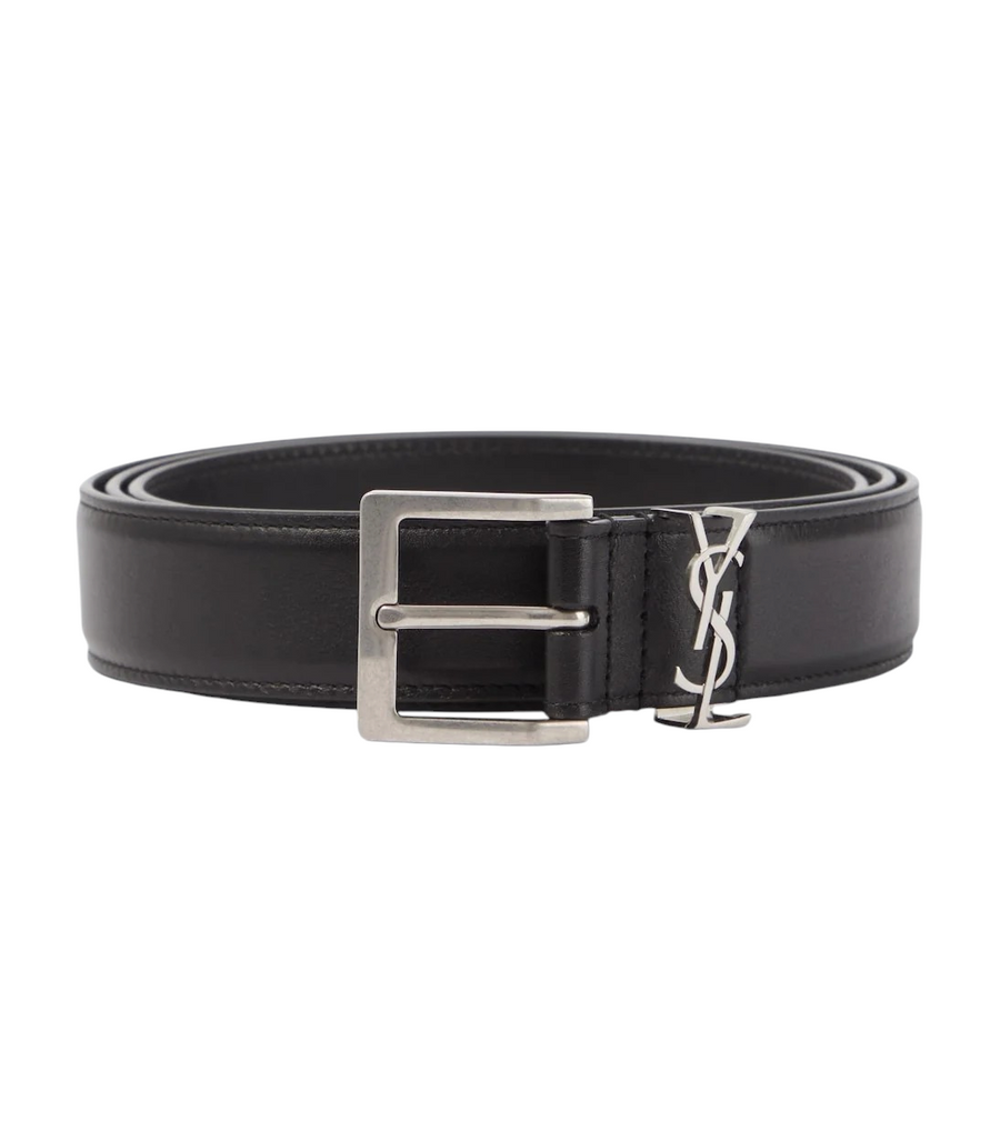 Saint Laurent Cassandre leather belt